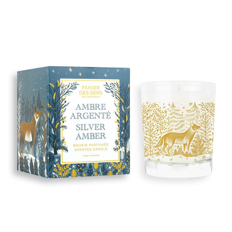 Christmas scented candle - Silver Amber