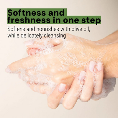 Liquid Marseille soap in glass - Olive limited edition