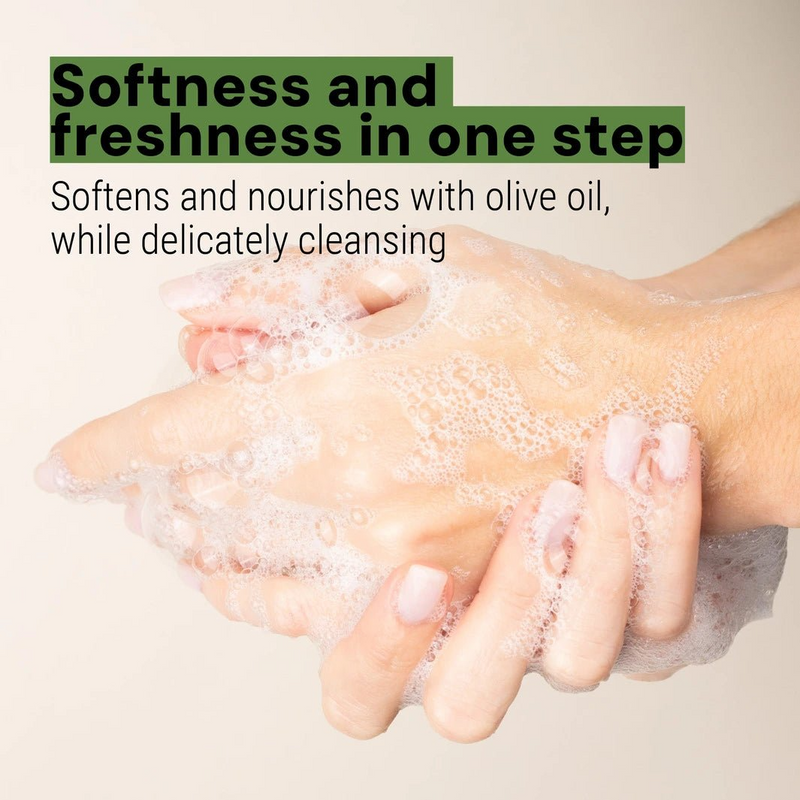 Liquid Marseille soap in glass - Olive limited edition