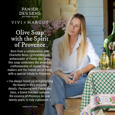 Liquid Marseille soap in glass - Olive limited edition