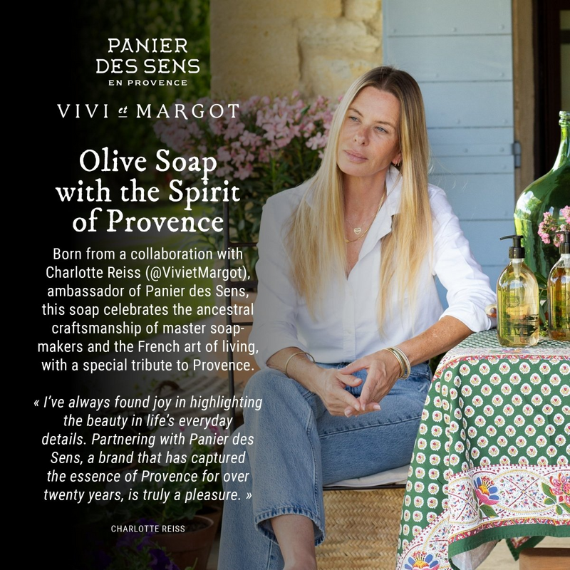 Liquid Marseille soap in glass - Olive limited edition