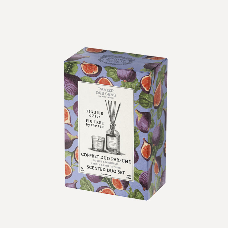 Scented candle set + Fig fragrance diffuser - Fig Tree by the Sea